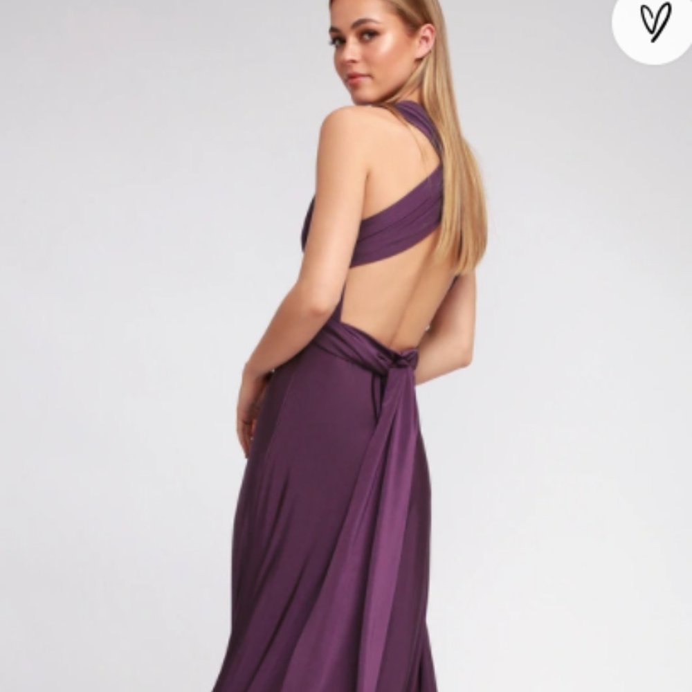 Lulus Always Stunning Convertible Purple Maxi Dress- OUT OF STOCK